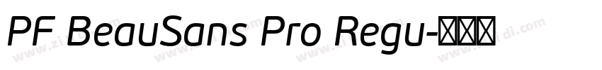 PF BeauSans Pro Regu字体转换